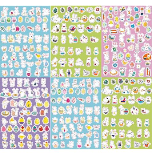 HERZWILD Ostern Aufkleber 20 Blätter Oster Sticker 21 * 29cm Osterhasen Ostereier Ostern Selbstklebende Aufkleber, DIY Osterdeko Aufkleber, für Osterdeko oder Geschenk HERZWILD Ostern Aufkleber 20 Blätter Oster Sticker 21 * 29cm Osterhasen Ostereier Ostern Selbstklebende Aufkleber, DIY Osterdeko Aufkleber, für Osterdeko oder Geschenk von HERZWILD