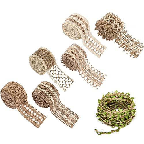 HERZWILD juteband vintage Sackleinen Hessische Jute Band für DIY Handwerk Weihnachten Deko Hochzeit Party Basteln Geschenkband (22m) von HERZWILD