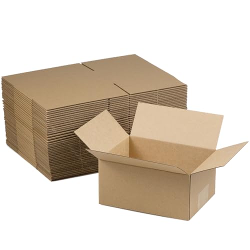 HESESOH Versandkartons, 20,3 x 15,2 x 10,2 cm, Braun, Wellpappe, Literatur-Versandtaschen zum Verpacken von Kleinunternehmen, 40 Stück HESESOH Versandkartons, 20,3 x 15,2 x 10,2 cm, Braun, Wellpappe, Literatur-Versandtaschen zum Verpacken von Kleinunternehmen, 40 Stück von HESESOH