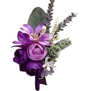 HESHUWEN Blumenarmband 1 Stück Ansteckblume for das Handgelenk Boutonniere(E-Boutonniere) von HESHUWEN