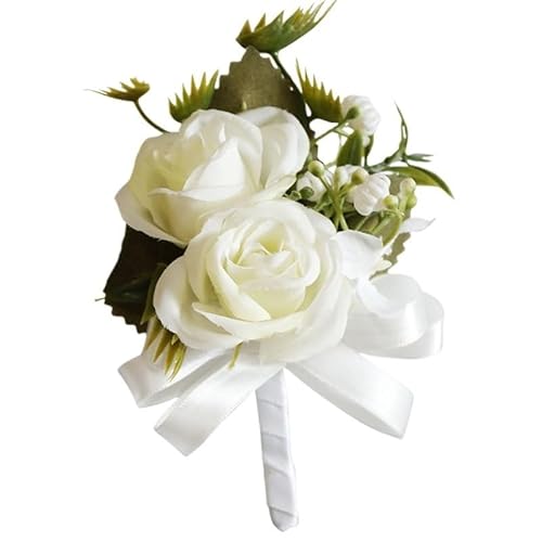 HESHUWEN Blumenarmband 1 Stück Blumen-Ansteckblume for das Handgelenk Boutonniere(E) von HESHUWEN