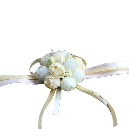 HESHUWEN Blumenarmband Blume am Handgelenk Boutonniere(Style 1) von HESHUWEN