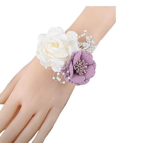 HESHUWEN Blumenarmband Blume am Handgelenk Boutonniere HESHUWEN Blumenarmband Blume am Handgelenk Boutonniere von HESHUWEN