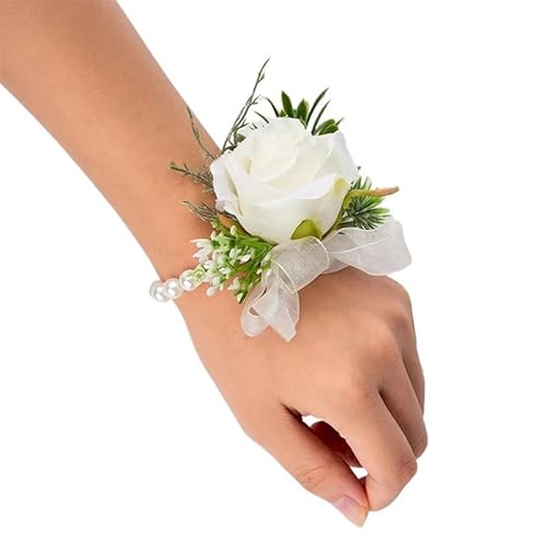 HESHUWEN Blumenarmband Blumen-Ansteckblume fürs Handgelenk Boutonniere(A-Wrist Flower) von HESHUWEN