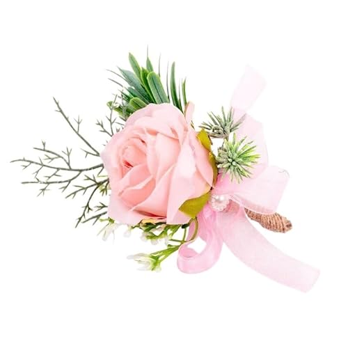 HESHUWEN Blumenarmband Blumen-Ansteckblume fürs Handgelenk Boutonniere(B-Corsages) von HESHUWEN