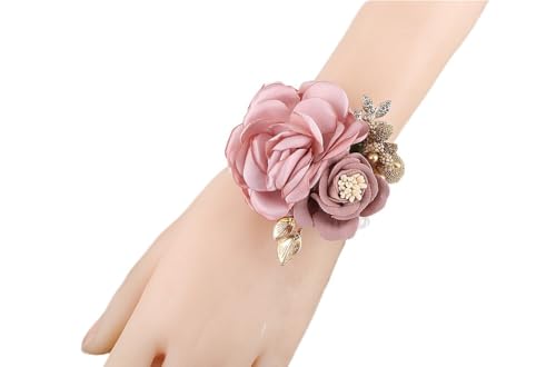 HESHUWEN Blumenarmband Erröten Rosa Handgelenk Corsage for Hochzeit Armband Band Armband for Formale Party Frauen Braut Brautjungfer Prom Mädchen Hand Blume Deco Boutonniere HESHUWEN Blumenarmband Erröten Rosa Handgelenk Corsage for Hochzeit Armband Band Armband for Formale Party Frauen Braut Brautjungfer Prom Mädchen Hand Blume Deco Boutonniere von HESHUWEN