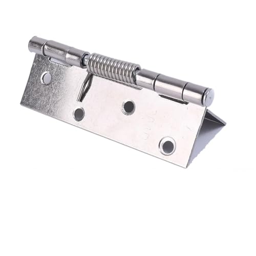 HESHUWEN Scharniere 1/2 Set Edelstahl Tür Scharniere for Tür Automatische Schließen Scharniere Möbel Hardware Scharniere Klappbar(3inch,2Sets) von HESHUWEN