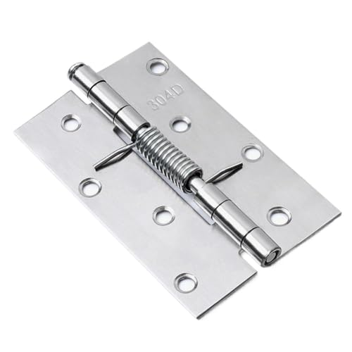 HESHUWEN Scharniere 1 Pcs Hardware Tür Scharniere Automatische Rebound Schrank Schrank Tür Scharniere for Klapp Fenster Mit Frühling Möbel Scharniere Klappbar(4 Inch) von HESHUWEN