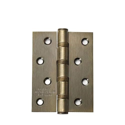 HESHUWEN Scharniere 2 PCS 304 Edelstahl Tür Scharniere 4 Zoll Stecker Geeignet for Schwere Türen Tür Möbel Hardware Scharniere Klappbar(Green Bronze) von HESHUWEN
