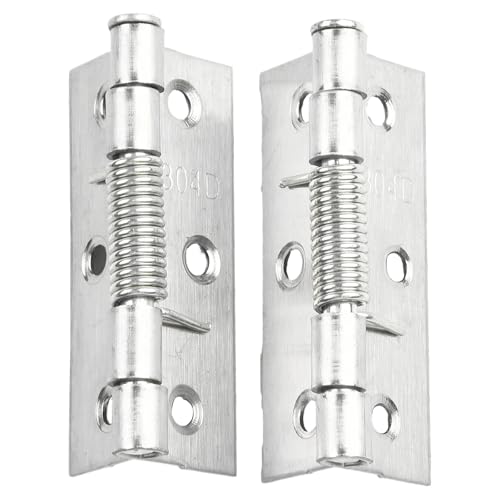 HESHUWEN Scharniere 2 Pcs Tür Scharniere Schrank Möbel Rebound Scharnier Edelstahl Möbel Reparatur Scharnier Hardware Scharniere Klappbar(2inch) von HESHUWEN