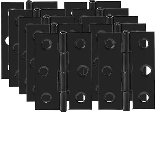 HESHUWEN Scharniere 2 Zoll Türscharniere Edelstahl Fenster Schrank Scharniere Türverbinder Bücherregal Holzkiste Möbelbeschläge Scharniere Klappbar(10PCS) von HESHUWEN