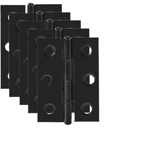 HESHUWEN Scharniere 2 Zoll Türscharniere Edelstahl Fenster Schrank Scharniere Türverbinder Bücherregal Holzkiste Möbelbeschläge Scharniere Klappbar(5PCS) von HESHUWEN