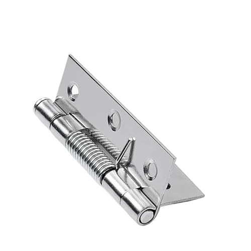 HESHUWEN Scharniere 2 stücke Frühling Tür Scharniere Edelstahl Scharniere for Fenster Schränke Schmuck Boxen Rebound Hardware Scharniere Klappbar(2in(50mm)) von HESHUWEN