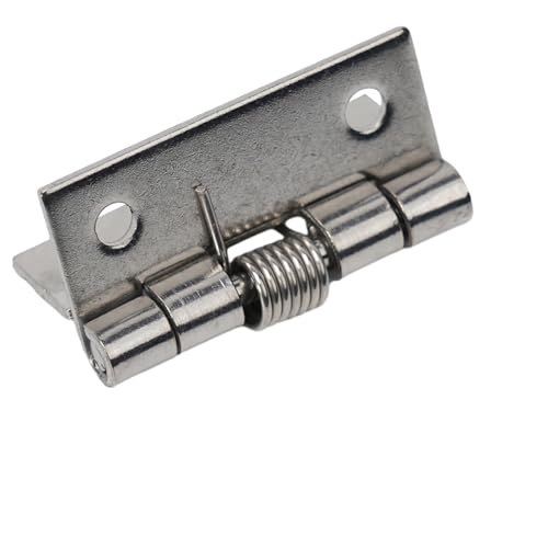 HESHUWEN Scharniere 2 stücke Frühling Tür Scharniere Edelstahl Scharniere for Schränke Tür Näher Rebound Scharnier Möbel Hardware Scharniere Klappbar(4 Inch) von HESHUWEN