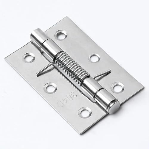 HESHUWEN Scharniere 2Pcs Edelstahl Rebound Hardware Möbel Liefert Tür Scharniere Kreuz Scharnier Fenster Zubehör Scharniere Klappbar(3 Inch) von HESHUWEN
