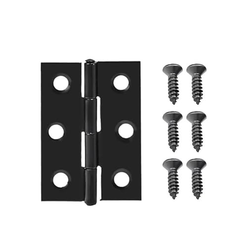 HESHUWEN Scharniere Edelstahl-Türscharniere, Heimmöbel, Schrank, Schublade, Fenster, Türscharniere, Anschluss mit Schrauben, Befestigungsklammern, Hardware-Tools Scharniere Klappbar(1 Set) von HESHUWEN