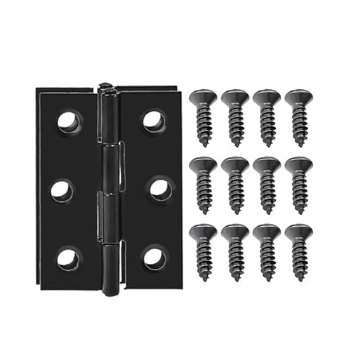 HESHUWEN Scharniere Edelstahl-Türscharniere, Heimmöbel, Schrank, Schublade, Fenster, Türscharniere, Anschluss mit Schrauben, Befestigungsklammern, Hardware-Tools Scharniere Klappbar(2 Sets) von HESHUWEN