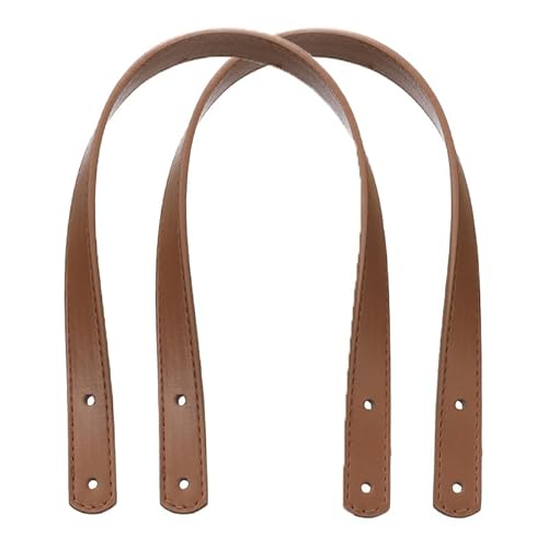 HESHUWEN Taschenkette 1 Paar Handtaschen-Taschen-Gürtel, PU-Leder, Schultertaschen-Gurt, Taschen-Zubehör, Damen-Taschengriffe, DIY-Ersatzgriff Kette FüR Tasche(Light Brown) von HESHUWEN