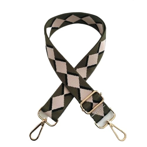HESHUWEN Taschenkette 130 cm Baumwollfarbener Taschengurt, breiter Handtaschengürtel, Verstellbarer Schultertaschengurt, Ersatz for Damenmode-Taschenzubehör Kette FüR Tasche(7) von HESHUWEN