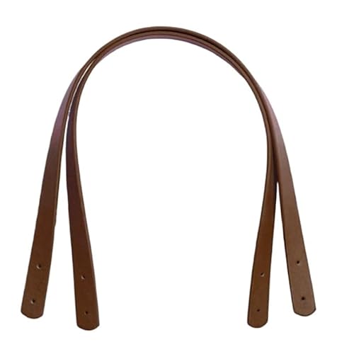 HESHUWEN Taschenkette 2 STÜCKE Gürtel Abnehmbare PU Leder Griff Dame Schulter Tasche DIY Ersatz Zubehör Handtasche Band Griff Strap Band Kette FüR Tasche(Coffee) von HESHUWEN