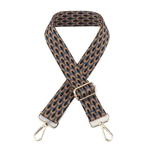 HESHUWEN Taschenkette 3,8 cm breiter Taschengurt for Damen-Umhängetaschen, Ersatzgurte, Längenverstellung 75 – 145 cm, Nylon-Gürteltaschen-Zubehör Kette FüR Tasche(Style 10) von HESHUWEN
