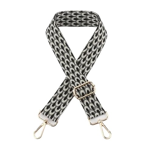 HESHUWEN Taschenkette 3,8 cm breiter Taschengurt for Damen-Umhängetaschen, Ersatzgurte, Längenverstellung 75 – 145 cm, Nylon-Gürteltaschen-Zubehör Kette FüR Tasche(Style 12) von HESHUWEN