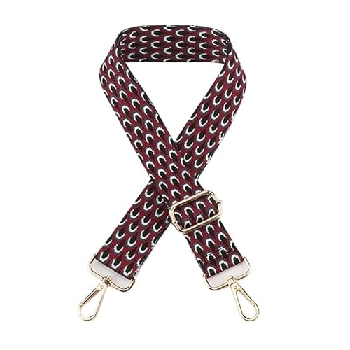 HESHUWEN Taschenkette 3,8 cm breiter Taschengurt for Damen-Umhängetaschen, Ersatzgurte, Längenverstellung 75 – 145 cm, Nylon-Gürteltaschen-Zubehör Kette FüR Tasche(Style 3) von HESHUWEN