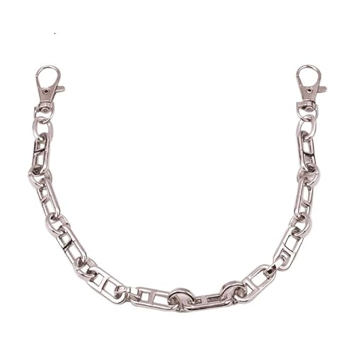 HESHUWEN Taschenkette 35 cm Taschenkettenriemen Metalllegierung Taschengriff Ersatzhandtaschengriffe Schulter-Umhängetaschenketten Taschenteile Zubehör Kette FüR Tasche(Style 6) von HESHUWEN