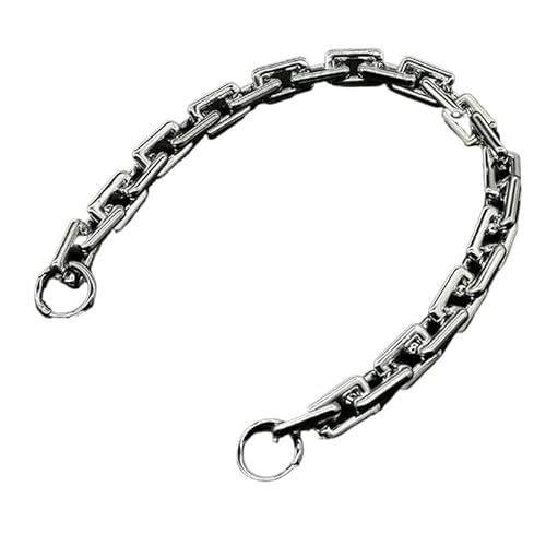 HESHUWEN Taschenkette 40/60 cm Goldene Acryl-Geldbörsenkette, Riemen for Handtaschengriffe, Ersatzkette for DIY-Geldbörse, Schultertaschengurt, Taschenzubehör Kette FüR Tasche(60cm Silver) von HESHUWEN
