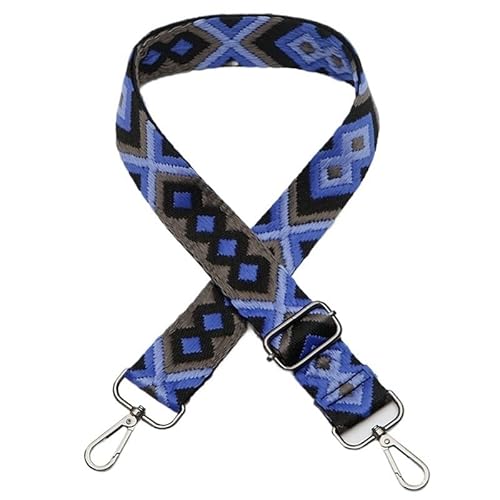 HESHUWEN Taschenkette Breiter 3,8 cm großer Taschengurt for Damen, for Umhängetaschen, Gurt for Griffe, Taschenteil-Zubehör, Verstellbarer Gurt, Taschengürtel Kette FüR Tasche(Black Hardware) von HESHUWEN