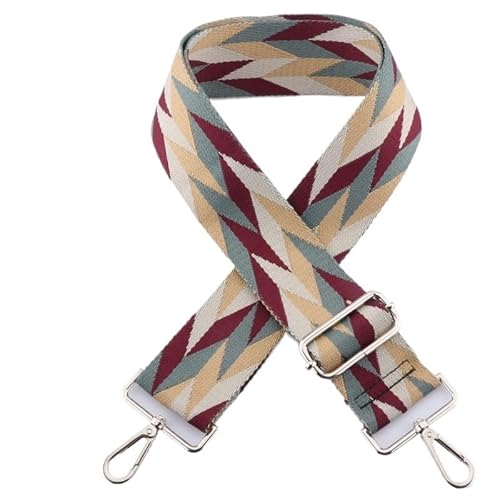 HESHUWEN Taschenkette Bunte Schultertaschengurte 135cm Taschenzubehör Damentaschen Ersatz-Schultergurt for Tasche Taschengurt for Crossbody Kette FüR Tasche(A11,Silver Metal) von HESHUWEN