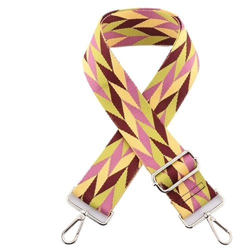 HESHUWEN Taschenkette Bunte Schultertaschengurte 135cm Taschenzubehör Damentaschen Ersatz-Schultergurt for Tasche Taschengurt for Crossbody Kette FüR Tasche(A12,Gold Metal) von HESHUWEN
