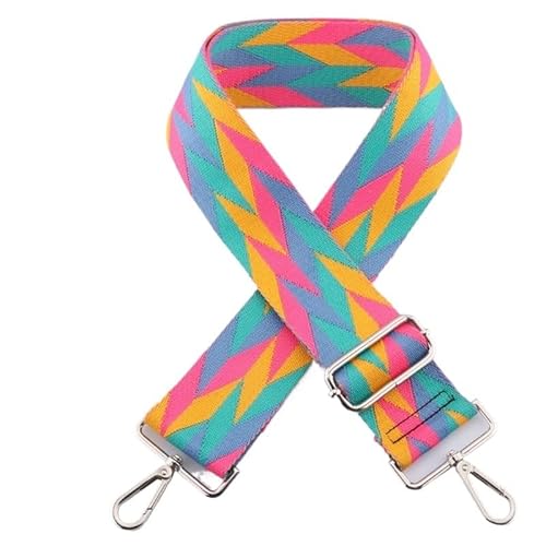 HESHUWEN Taschenkette Bunte Schultertaschengurte 135cm Taschenzubehör Damentaschen Ersatz-Schultergurt for Tasche Taschengurt for Crossbody Kette FüR Tasche(A8,Silver Metal) von HESHUWEN