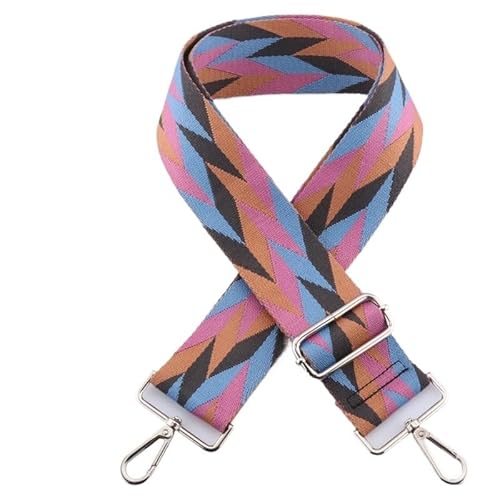 HESHUWEN Taschenkette Bunte Schultertaschengurte 135cm Taschenzubehör Damentaschen Ersatz-Schultergurt for Tasche Taschengurt for Crossbody Kette FüR Tasche(A9,Gun Metal) von HESHUWEN