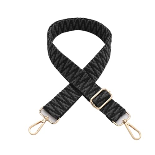 HESHUWEN Taschenkette Damen Handtasche Breiter 3,8 cm Gürtel Schulter Umhängetasche Gurt Ersatz Verstellbarer Gurt Tasche Teil Zubehör Gürtel for Tasche 130 cm Kette FüR Tasche(A6,3.8cm-Metal Black) HESHUWEN Taschenkette Damen Handtasche Breiter 3,8 cm Gürtel Schulter Umhängetasche Gurt Ersatz Verstellbarer Gurt Tasche Teil Zubehör Gürtel for Tasche 130 cm Kette FüR Tasche(A6,3.8cm-Metal Black) von HESHUWEN