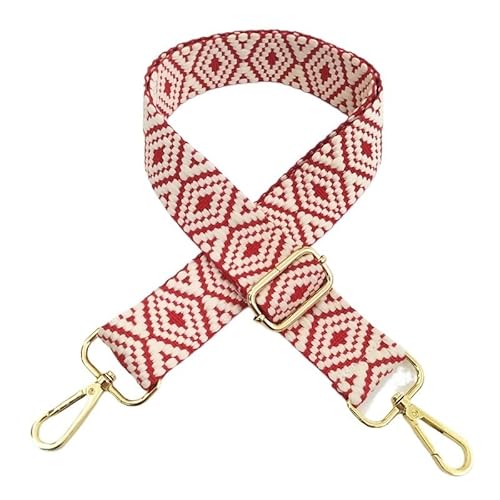 HESHUWEN Taschenkette Damen Handtasche Breiter 3,8 cm Gürtel Schulter Umhängetasche Gurt Ersatz Verstellbarer Gurt Tasche Teil Zubehör Gürtel for Tasche 130 cm Kette FüR Tasche(Red,3.8cm-Metal Gold) HESHUWEN Taschenkette Damen Handtasche Breiter 3,8 cm Gürtel Schulter Umhängetasche Gurt Ersatz Verstellbarer Gurt Tasche Teil Zubehör Gürtel for Tasche 130 cm Kette FüR Tasche(Red,3.8cm-Metal Gold) von HESHUWEN