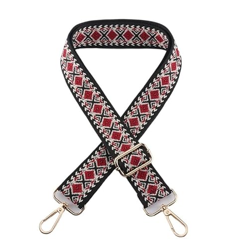 HESHUWEN Taschenkette Farbiger Taschengurt, Verstellbarer Schultertaschengurt for Handtaschen, Crossbody-Ersatz, breite Gürtel, Zubehör for DIY-Taschen Kette FüR Tasche(J179-A11,Gun) von HESHUWEN