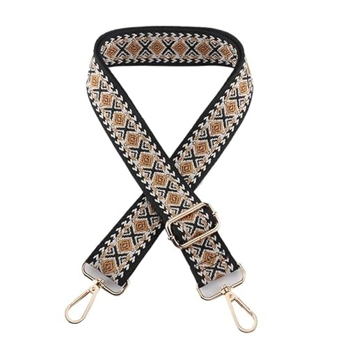 HESHUWEN Taschenkette Farbiger Taschengurt, Verstellbarer Schultertaschengurt for Handtaschen, Crossbody-Ersatz, breite Gürtel, Zubehör for DIY-Taschen Kette FüR Tasche(J179-A9,Silver) von HESHUWEN