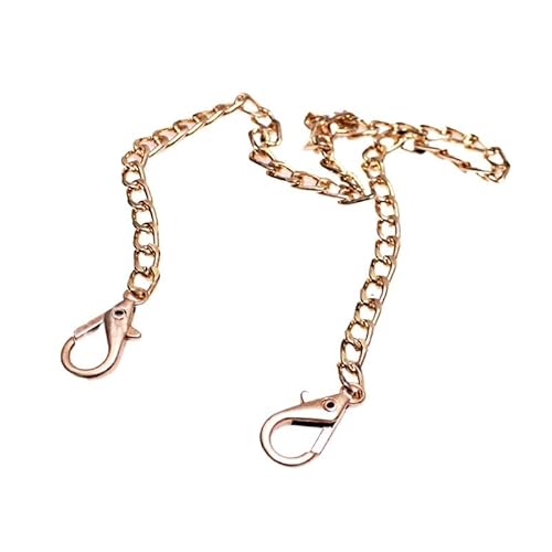 HESHUWEN Taschenkette Gold/Silber/Schwarz 8mm Metall Ersatz Geldbörse Kette Schulter Crossbody Tasche Gurt for kleine Mini Handtasche Stahl Tasche Ketten Kette FüR Tasche(Gold,110cm) von HESHUWEN