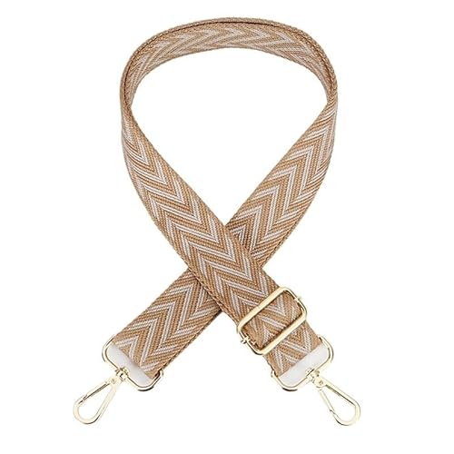 HESHUWEN Taschenkette Goldhaken, 3,7 cm breiter Riemen, Taschenzubehör, breiter Riemen, verstellbare Umhängetasche for eine Schulter for Damen, ersetzt Lange Riemen Kette FüR Tasche(Khaki) von HESHUWEN