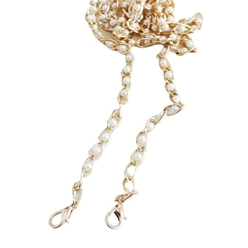 HESHUWEN Taschenkette Kette Exquisite sanfte breite Kette praktischer Clip Karabinerverschluss elegant schön schlicht Gepäckzubehör Kette FüR Tasche(40cm) von HESHUWEN