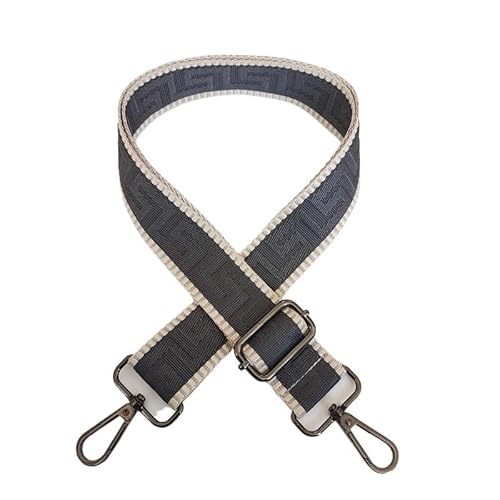 HESHUWEN Taschenkette Style Bag Strap for Crossbody Abnehmbares DIY-Zubehör for Damenhandtaschen Schulter-Umhängetasche Nylon-Taschengürtel Kette FüR Tasche(Grey Gun) von HESHUWEN