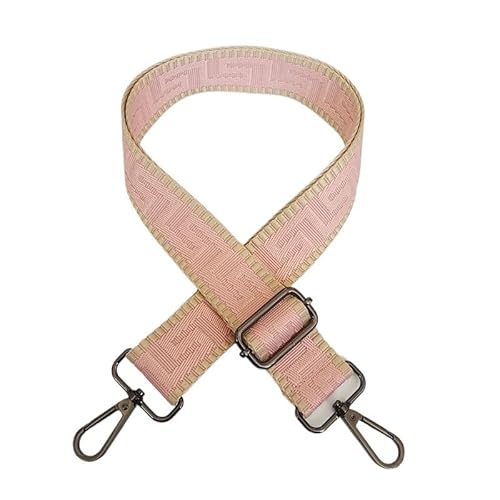 HESHUWEN Taschenkette Style Bag Strap for Crossbody Abnehmbares DIY-Zubehör for Damenhandtaschen Schulter-Umhängetasche Nylon-Taschengürtel Kette FüR Tasche(Pink Gun) von HESHUWEN