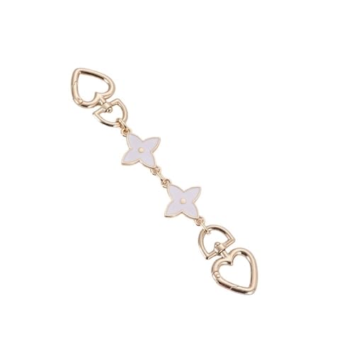 HESHUWEN Taschenkette Tasche Kette Riemen Extender Kette Riemen Handtasche hängen Schnalle DIY Kette Kette FüR Tasche(White) von HESHUWEN
