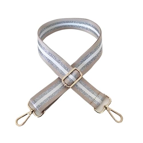 HESHUWEN Taschenkette Taschengurt for Damen, Umhängetasche, Farbiger Gürtel, Taschengurt, Zubehör, verstellbare Handtaschengurte, dekorativ Kette FüR Tasche(13,Silver Buckle) von HESHUWEN