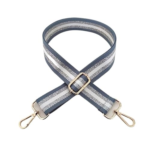 HESHUWEN Taschenkette Taschengurt for Damen, Umhängetasche, Farbiger Gürtel, Taschengurt, Zubehör, verstellbare Handtaschengurte, dekorativ Kette FüR Tasche(17,Silver Buckle) von HESHUWEN