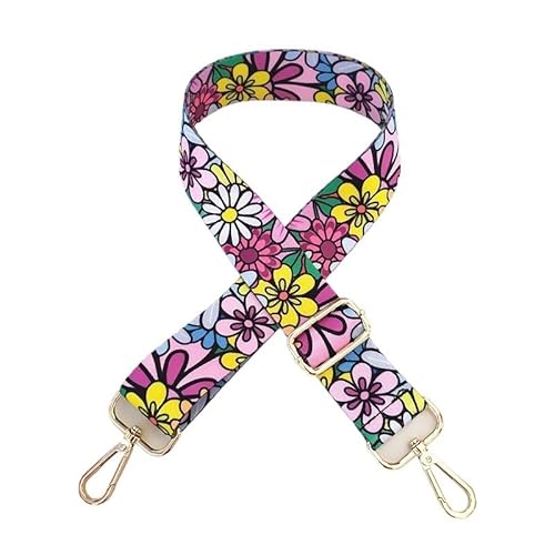 HESHUWEN Taschenkette Taschengurt for Damen, Umhängetasche, Farbiger Gürtel, Taschengurt, Zubehör, verstellbare Handtaschengurte, dekorativ Kette FüR Tasche(8,Gun Color Buckle) von HESHUWEN