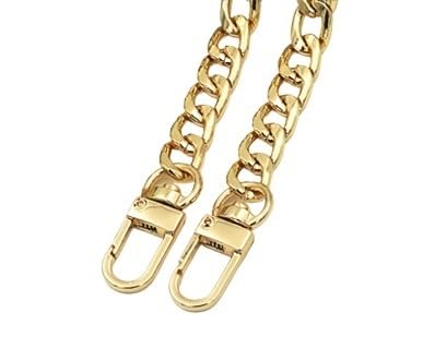 HESHUWEN Taschenkette Taschenkette aus Stahl – 9 mm Metall, Abnehmbarer Ersatz-Schultergurt for Crossbody-Taschen, for Handtaschen, Gürtelgriff, schwer, stark Kette FüR Tasche(Gold,100cm) von HESHUWEN