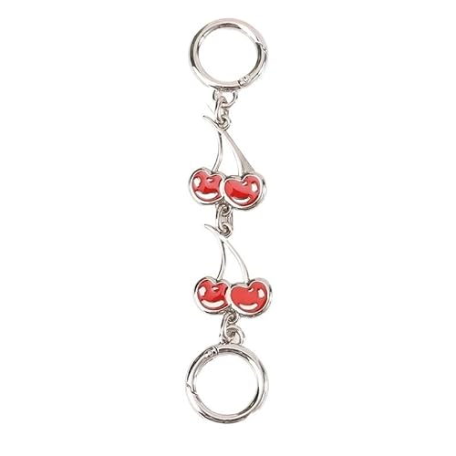 HESHUWEN Taschenkette Taschenketten-Riemenverlängerung, Verlängerungskette, Zubehör, Erdbeerförmige Ersatz-Hängeschnallenkette for Geldbörse, Clutch, Handtasche Kette FüR Tasche(N12) von HESHUWEN
