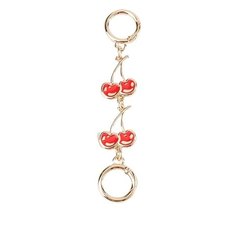 HESHUWEN Taschenkette Taschenketten-Riemenverlängerung, Verlängerungskette, Zubehör, Erdbeerförmige Ersatz-Hängeschnallenkette for Geldbörse, Clutch, Handtasche Kette FüR Tasche(N18) von HESHUWEN